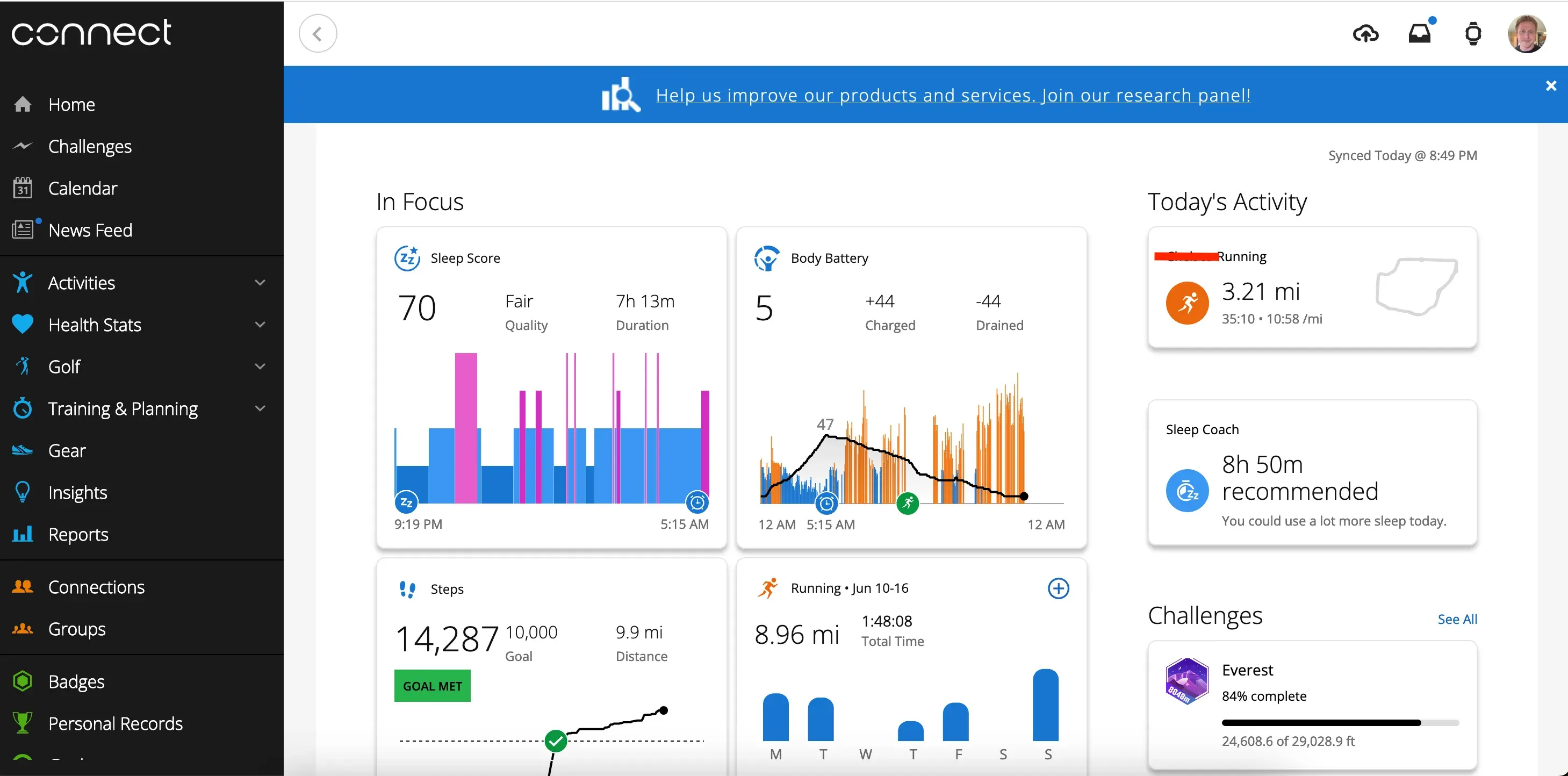 gitfit-garmin-connect-homepage