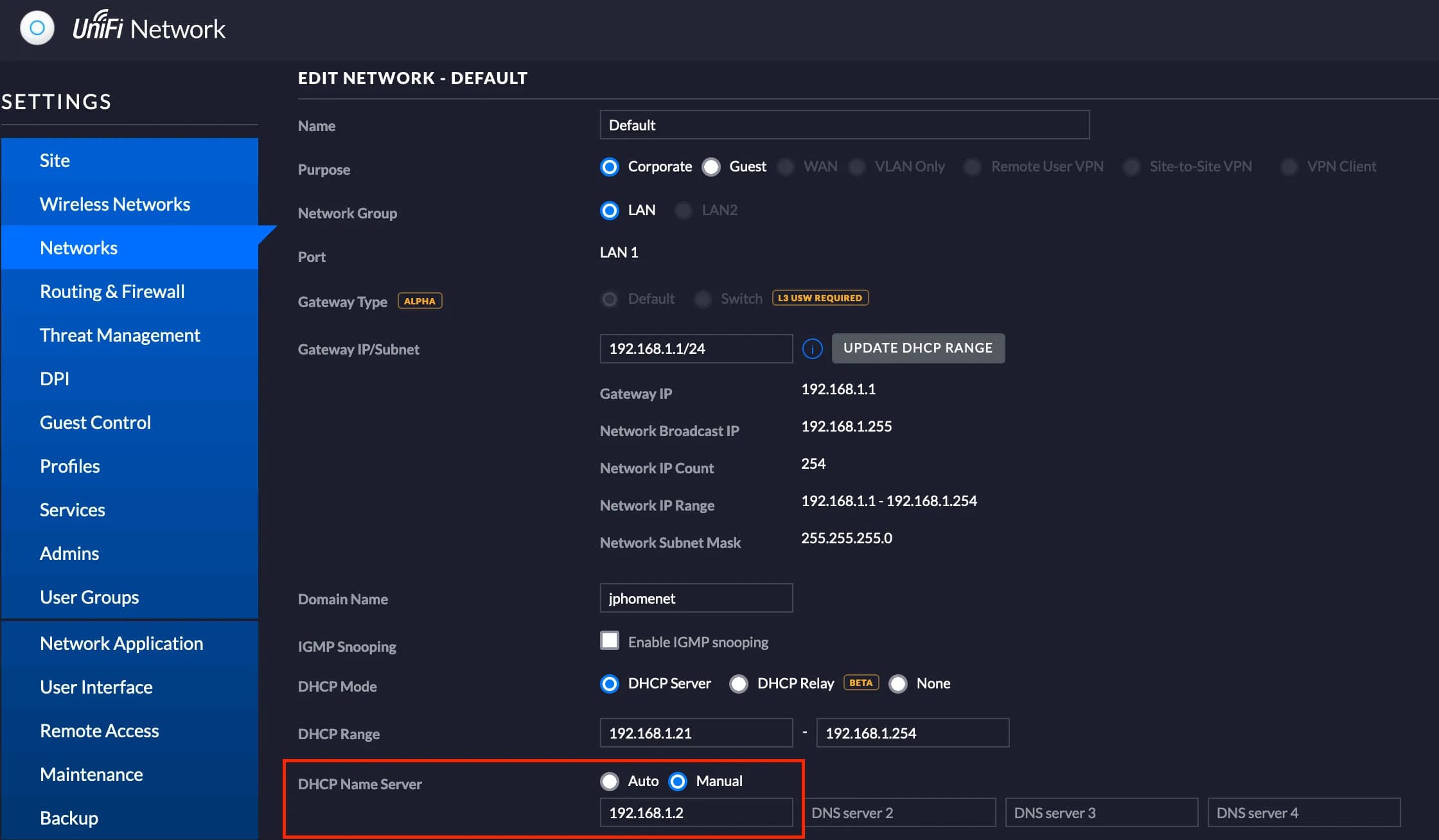 gitfit-unifi-dhcp-dns